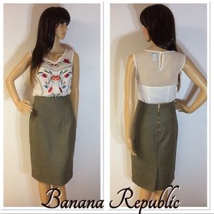 BANANA REPUBLIC STUNNING HIGH WAIST PENCIL SKIRT